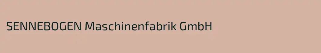 SENNEBOGEN Maschinenfabrik GmbH